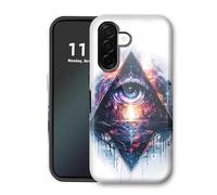 VOGDMKJG Phone Case for Samsung Galaxy A56 - Wireless Charging Compatible Dual-Layer Hard Shell+TPU Protective Phone Cover with Stylish Designs for Women/Man/Girl/Boy-Blue Clock