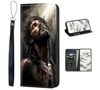 VOGDMKJG PU Leather+TPU Phone Case for Motorola for Moto G Stylus 2025 5G/for Motorola Edge 60 Stylus- Stylish Flip Folio Wallet Cover Protective with Wrist Strap & Card Holder for Girl Light Thorns