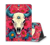 VOGDMKJG Stand Case for 7 Inch Fire 7 & Fire 7 Kids 12th Generation 2022 Release - Auto Sleep/Wake Multi-Angle View Protective Tablet Cover for Girl Boy Business Travel Daisy Goat