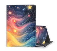 VOGDMKJG Stand Case for 7 Inch Fire 7 & Fire 7 Kids 12th Generation 2022 Release - Auto Sleep/Wake Multi-Angle View Protective Tablet Cover for Girl Boy Business Travel Colorful Starry Sky