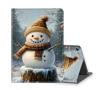 VOGDMKJG Stand Case for 7 Inch Fire 7 & Fire 7 Kids 12th Generation 2022 Release - Auto Sleep/Wake Multi-Angle View Protective Tablet Cover for Girl Boy Business Travel Snowman