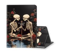 VOGDMKJG Stand Case for 7 Inch Fire 7 & Fire 7 Kids 12th Generation 2022 Release - Auto Sleep/Wake Multi-Angle View Protective Tablet Cover for Girl Boy Business Travel Skull Lover