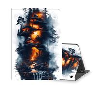 VOGDMKJG Stand Case for Fire 7 Inch 9th/7th/5th Generation 2019/2017/2015 Release - Auto Sleep/Wake Multi-Angle View Protective Tablet Cover for Girl Boy Business Travel Forest Animals