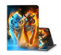 VOGDMKJG Stand Case for Fire HD 10 10.1Inch 9th 2019/7th 2017/ 5th Generation 2015 Release - Auto Sleep/Wake Multi-Angle View Protective Tablet Cover for Girl Boy Business Travel Water Fire Tiger