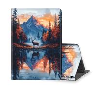VOGDMKJG Stand Case for Fire HD 10 13th Gen 2023/11th Generation 2021 Release - Auto Sleep/Wake Multi-Angle View Protective Tablet Cover for Girl Boy Business Travel Mountain River Moose