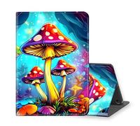 VOGDMKJG Stand Case for Fire HD 8th Gen 2018/7th Gen 2017/6th Gen 2016 Release 8-inch- Auto Sleep/Wake Multi-Angle View Protective Tablet Cover for Girl Boy Business Travel Blue Mushroom