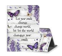 VOGDMKJG Stand Case for iPad 10.2" 2021/2020/2019 (9th/8th/7th Generation) - Auto Sleep/Wake Multi-Angle View Protective Tablet Cover for Girl Boy Business Travel Bible Butterfly