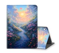 VOGDMKJG Stand Case for iPad Pro 11 Inch Case 2018 1st Generation- Auto Sleep/Wake Multi-Angle View Protective Tablet Cover for Girl Boy Business TravelFlower Road