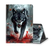 VOGDMKJG Stand Case for iPad Pro 11 Inch Case 2018 1st Generation- Auto Sleep/Wake Multi-Angle View Protective Tablet Cover for Girl Boy Business Travel Walking Wolf