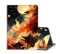 VOGDMKJG Stand Case for iPad Pro 11 Inch Case 2018 1st Generation- Auto Sleep/Wake Multi-Angle View Protective Tablet Cover for Girl Boy Business Travel Pavilion Cloud Dragon