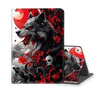 VOGDMKJG Stand Case for iPad Pro 11 Inch Case 2018 1st Generation- Auto Sleep/Wake Multi-Angle View Protective Tablet Cover for Girl Boy Business Travel Wolf Snake