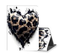 VOGDMKJG Stand Case for Kindle Paperwhite 10th Generation 6 Inch 2019 Release E-Reader - Auto Sleep/Wake Multi-Angle View Protective Tablet Cover for Girl Boy Business Travel Leopard Print Heart