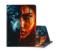 VOGDMKJG Stand Case for Kindle Paperwhite 11th Generation 6.8 Inch 2021 Release E-Reader - Auto Sleep/Wake Multi-Angle View Protective Tablet Cover for Girl Boy Business Travel Woman Wolf