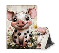 VOGDMKJG Stand Case for Lenovo Smart Tab M10 Plus 2020 3rd Gen 10.6" - Auto Sleep/Wake Multi-Angle View Protective Tablet Cover for Girl Boy Business Travel Pig Floral