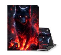 VOGDMKJG Stand Case for Lenovo Smart Tab M10 Plus 2020 3rd Gen 10.6" - Auto Sleep/Wake Multi-Angle View Protective Tablet Cover for Girl Boy Business Travel Fire Wolf