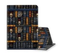 VOGDMKJG Stand Case for Microsoft Surface Go 3 2021/ Go 2 2020 Release 10.5 Inch- Auto Sleep/Wake Multi-Angle View Protective Tablet Cover for Girl Boy Business Travel Skull Bookshelf