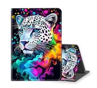 VOGDMKJG Stand Case for Microsoft Surface Pro 11/10 2024 /Pro 9 5G 2022 Release 13 Inch - Auto Sleep/Wake Multi-Angle View Protective Tablet Cover for Girl Boy Business Travel Colorful Leopard