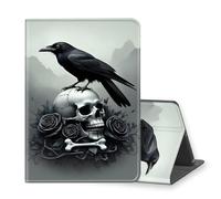 VOGDMKJG Stand Case for Microsoft Surface Pro 7 2019/Pro 6 2018/Pro 5 2017/Pro 4 2015 Release 12.3"-Auto Sleep/Wake Multi-Angle View Protective Tablet Cover for Girl Boy Business Travel Bird Skull