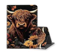 VOGDMKJG Stand Case for Microsoft Surface Pro 7 2019/Pro 6 2018/Pro 5 2017/Pro 4 2015 Release 12.3"-Auto Sleep/Wake Multi-Angle View Protective Tablet Cover for Girl Boy Business Travel Floral Cow