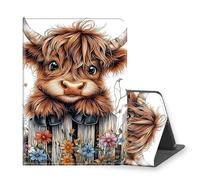 VOGDMKJG Stand Case for Microsoft Surface Pro 7 2019/Pro 6 2018/Pro 5 2017/Pro 4 2015 Release 12.3"-Auto Sleep/Wake Multi-Angle View Protective Tablet Cover for Girl Boy Business Travel Cow Floral