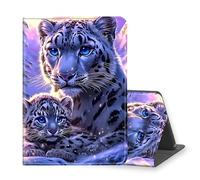 VOGDMKJG Stand Case for Microsoft Surface Pro 7 2019/Pro 6 2018/Pro 5 2017/Pro 4 2015 Release 12.3"-Auto Sleep/Wake Multi-Angle View Protective Tablet Cover for Girl Boy Business Travel White Leopard