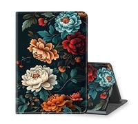 VOGDMKJG Stand Case for Microsoft Surface Pro X/Pro X Plus 13 Inch 2019/2020/2021/2024 Release- Auto Sleep/Wake Multi-Angle View Protective Tablet Cover for Girl Boy Business Travel Peony Flower