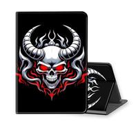 VOGDMKJG Stand Case for Microsoft Surface Pro X/Pro X Plus 13 Inch 2019/2020/2021/2024 Release- Auto Sleep/Wake Multi-Angle View Protective Tablet Cover for Girl Boy Business Travel Cow Skull