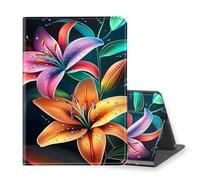 VOGDMKJG Stand Case for Microsoft Surface Pro X/Pro X Plus 13 Inch 2019/2020/2021/2024 Release- Auto Sleep/Wake Multi-Angle View Protective Tablet Cover for Girl Boy Business Travel Lilies