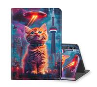 VOGDMKJG Stand Case for Samsung Galaxy Tab 12.4" S10 Plus 2024/S9 FE Plus/S9 Plus 5G 2023 - Auto Sleep/Wake Multi-Angle View Protective Tablet Cover for Girl Boy Business Travel Alien Cat