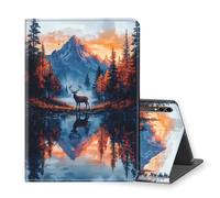 VOGDMKJG Stand Case For Samsung Galaxy Tab 14.6" S10 Ultra 2024/S9 Ultra 2023/S8 Ultra 2022 - Auto Sleep/Wake Multi-Angle View Protective Tablet Cover For Girl Boy Business Travel Mountain River Moose