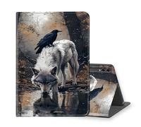 VOGDMKJG Stand Case for Samsung Galaxy Tab 14.6" S10 Ultra 2024/S9 Ultra 2023/S8 Ultra 2022 - Auto Sleep/Wake Multi-Angle View Protective Tablet Cover for Girl Boy Business Travel Wolf Bird