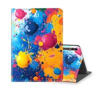 VOGDMKJG Stand Case for Samsung Galaxy Tab 14.6" S10 Ultra 2024/S9 Ultra 2023/S8 Ultra 2022 - Auto Sleep/Wake Multi-Angle View Protective Tablet Cover for Girl Boy Business Travel Watercolor Dots
