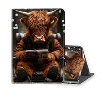 VOGDMKJG Stand Case for Samsung Galaxy Tab 14.6" S10 Ultra 2024/S9 Ultra 2023/S8 Ultra 2022 - Auto Sleep/Wake Multi-Angle View Protective Tablet Cover for Girl Boy Business Travel Sofa Cow