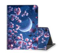 VOGDMKJG Stand Case for Samsung Galaxy Tab A7 Lite 8.7 Inch 2021 Release - Auto Sleep/Wake Multi-Angle View Protective Tablet Cover for Girl Boy Business Travel Plum Blossom Moon