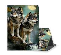 VOGDMKJG Stand Case for Samsung Galaxy Tab A7 Lite 8.7 Inch 2021 Release - Auto Sleep/Wake Multi-Angle View Protective Tablet Cover for Girl Boy Business Travel Moon Wolf