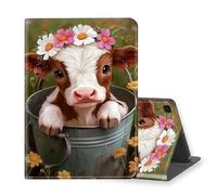 VOGDMKJG Stand Case for Samsung Galaxy Tab A7 Lite 8.7 Inch 2021 Release - Auto Sleep/Wake Multi-Angle View Protective Tablet Cover for Girl Boy Business Travel Barrel Cow