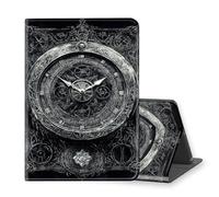 VOGDMKJG Stand Case for Samsung Galaxy Tab A9 8.7 Inch 2023 Release - Auto Sleep/Wake Multi-Angle View Protective Tablet Cover for Girl Boy Business Travel Wall Clock