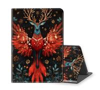 VOGDMKJG Stand Case for Samsung Galaxy Tab A9 8.7 Inch 2023 Release - Auto Sleep/Wake Multi-Angle View Protective Tablet Cover for Girl Boy Business Travel Deer Bird