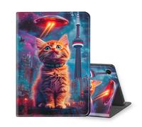 VOGDMKJG Stand Case for Samsung Galaxy Tab A9 Plus/A9+ 11 Inch 2023/2024 Release - Auto Sleep/Wake Multi-Angle View Protective Tablet Cover for Girl Boy Business Travel Alien Cat