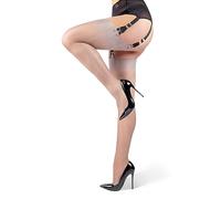 VOGEL VERE Classic Sexy Suspender Stockings for Women, Inelasticity Retro Sheer Nylon Stocking for Garter Belt