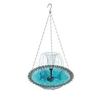 Vogelbäder - Vogelbrunnen - Vogelbäder Für Draußen | Solar-Vogelbrunnen | Hängende Tränke, Deko-Tränke Für Garten, Terrace, Kolibri, Balkon Vogelbad for Den Außenbereich,Solar Vogelbrunnens