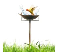 Vogeltränke Mit Solarbrunnen - Vogelbad - Vogelbads Für Den Garten | Metall-Vogelbad for Draußen | Antike Wasserschale, Dekoration Für Den Garten, , , Kolibrii, Sittiche