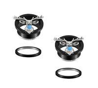 vogem Black Stainless Steel Animal Tunnel Ear Plug Expander for Women Men, Hypoallergenic Helix Body Piercing Earrings (8mm)