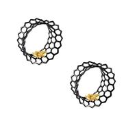vogem Tunnel Ear Gauges Stretching Expander for Men Women Black Double Flare Hollow Piercing Earrings Minimalism Hypoallergenic Dainty Jewellery(19mm 2pcs)