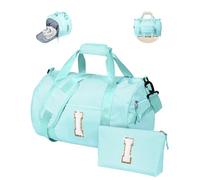 Vogewood Birthday Gifts for Daughter, Girl Gym Bag, Kids Initial Overnight Duffel Bags with Shoe Compartment, Personalized Travel Bag with Makeup Pouch, 3-12 Year Old Teen Girls Gift Trendy Stuff