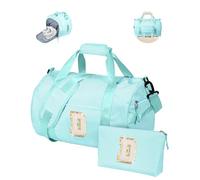 Vogewood Birthday Gifts for Daughter, Girl Gym Bag, Kids Initial Overnight Duffel Bags with Shoe Compartment, Personalized Travel Bag with Makeup Pouch, 3-12 Year Old Teen Girls Gift Trendy Stuff