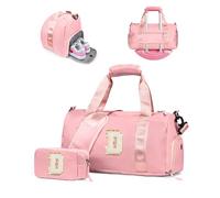 Vogewood Gift for Daughter Girls-Girl Gym Bag with Shoe Compartment, Kid Personalized Weekender Overnight Bags, Initial Travel Tote with Makeup Pouch, Birthday Gifts for Dranddaughter Niece Sister