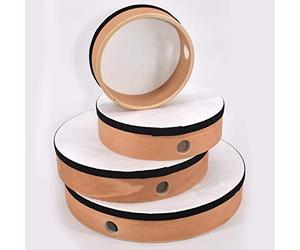 Voggenreiter Hand Drums - 4 Piece Set, Black, Unfinished, Wooden, Hand Drum Set