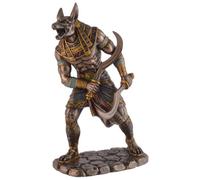 VOGLER Joh. Vogler GmbH Anubis Egyptian God of the Dead with Sickle Swords, Hand Bronzed/Coloured, by Veronese
