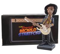 VOGLER Joh. Vogler GmbH Funny Life Rock Star Jimi The Guitar God Hey Joe Hand Painted Cast Stone Warren Stratford Collection, multicoloured, LxBxH ca. 13x9x18 cm